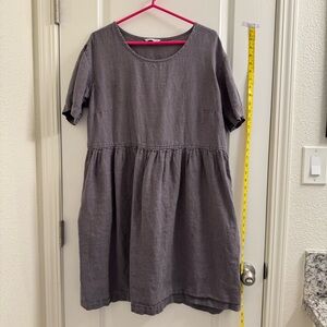 Linenfox dress size XL in beautiful gray
